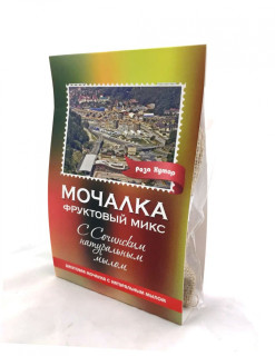 Мочалка джутовая с натуральным мылом «Фруктовый Микс»