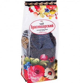 Чай чёрный экстра в/с «Краснодарский с 1947 г» 200 гр Прозрачный пакет