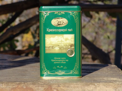 Хоста Чай Зелёный крупнолистовой, ручной сбор, в/с, ж/б 100 гр