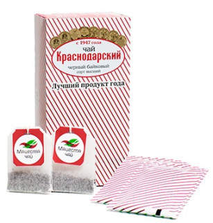 Краснодарский чай черный классический «Отборный» 25 пакетиков по 1,5 гр