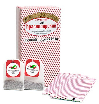 Краснодарский чай черный классический «Отборный» 25 пакетиков по 1,5 гр