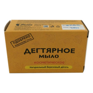 Мыло Дегтярное кусковое в коробке натуральное 75 гр