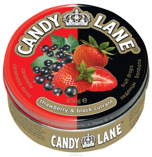 Фруктовые леденцы клубники и черная смородина Candy Lane 200 гр