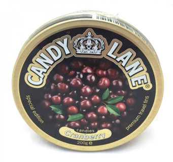 Фруктовые леденцы клюква Cady Lane 200 гр
