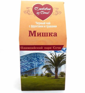 Чёрный чай с ягодами и травами «Мишка» 80 гр