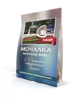 Мочалка джутовая с натуральным мылом «Морской Микс»