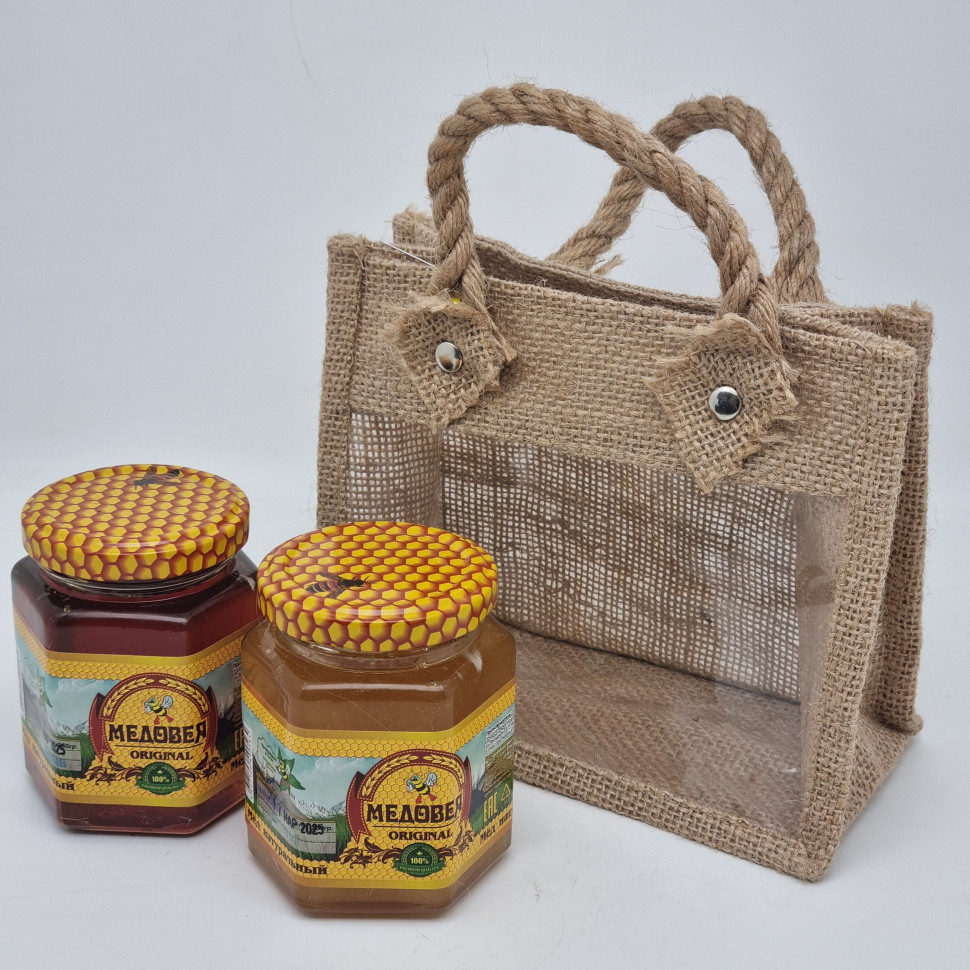 Набор медовый 2 банки в сумочке 500гр