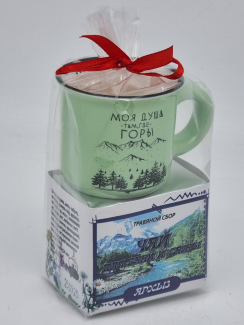 Краснополянский чай "для сауны и бани" 40гр + кружка мини Архыз
