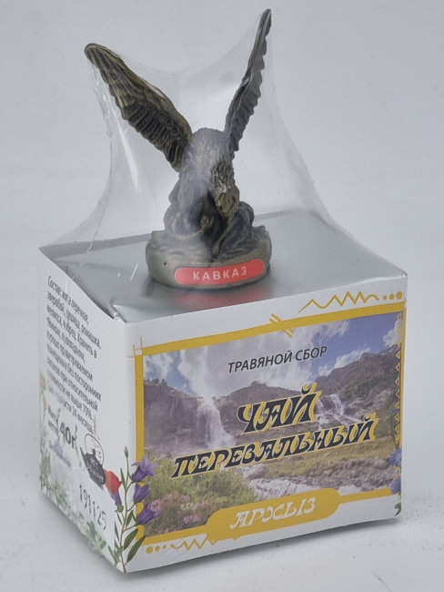 Краснополянский чай "Перевальный" 40гр Архыз с сувениром орел средний