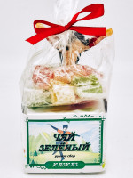 Чай зеленый ручной сбор 40гр +лукум 50гр Кавказ с магнитом