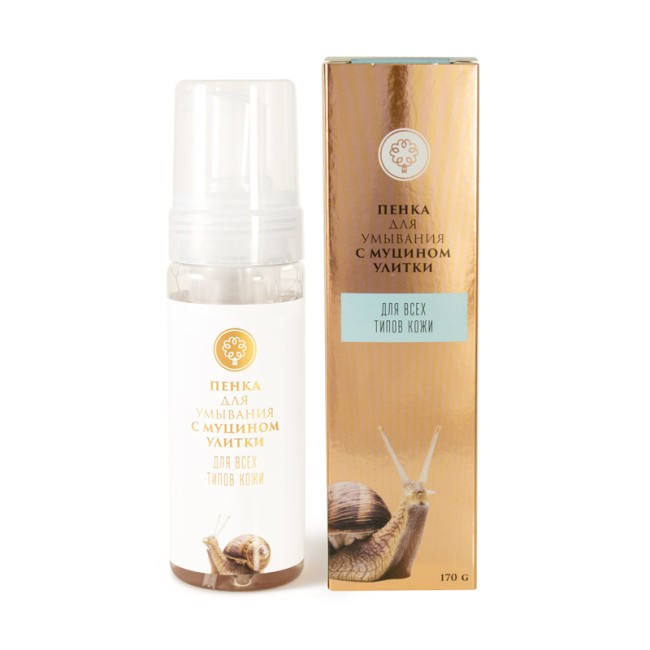 Пенка для умывания с муцином улитки для всех типов кожи 170гр