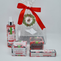 Набор 355 косметика с Абсолютом розы 315гр с новым годом