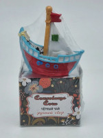 Чай черный ручной сбор 35гр с сувениром парусником