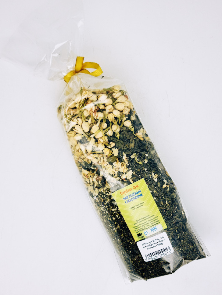 Чай зеленый ручной сбор с жасмином 100гр