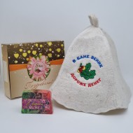 Набор для бани "В бане веник, дороже денег" с 8 марта