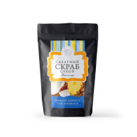 Сухой сахарный скраб для тела "Пина колада" 250гр