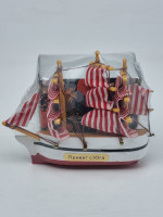 Чай черный ручной сбор 35гр с сувениром парусник магнит