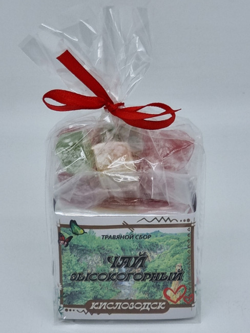 Краснополянский чай "Высокогорный" 40гр +лукум 50гр Кисловодск