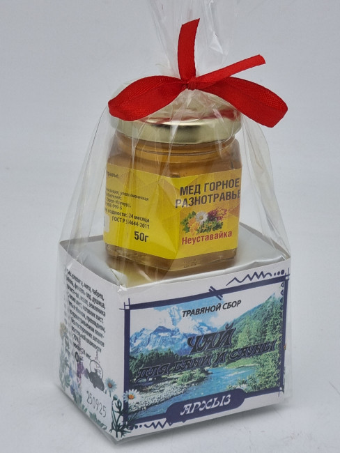 Краснополянский чай "для сауны и бани" 40гр +мед 50гр Архыз