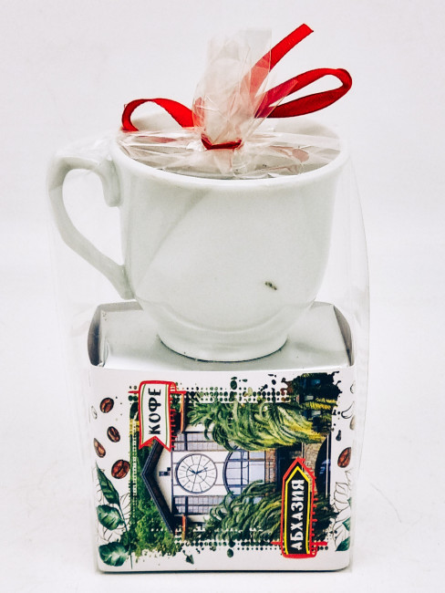 Кофе 100гр Абхазия с кружкой мини и лукумом