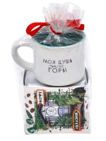 Кофе 100гр Абхазия с кружкой мини и лукумом
