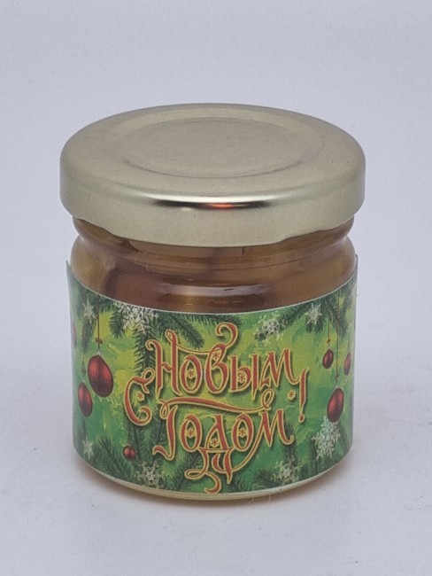 Мед с орехами ассорти 50гр с новым годом