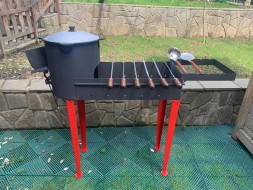 Разборный мангал - печь на 12л комплект №4