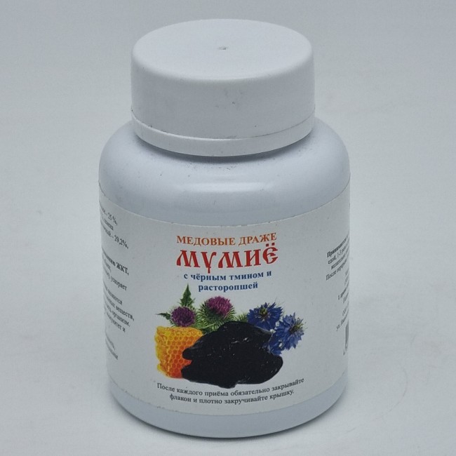 Драже медовое МУМИЕ 90гр Драже медовое МУМИЕ 90гр