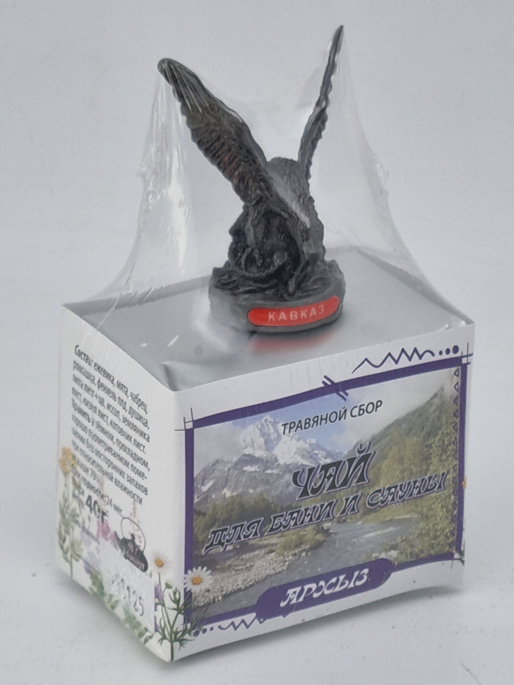 Краснополянский чай "для сауны и бани" 40гр Архыз с сувениром орел средний