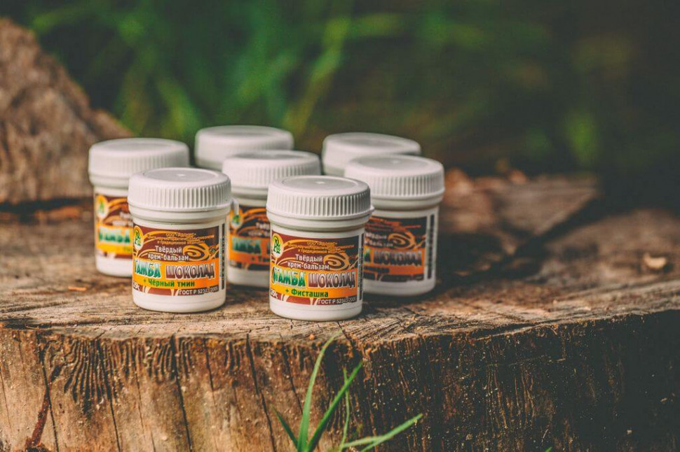 Твердый крем-бальзам Тамба шоколад и Чёрный тмин 35гр