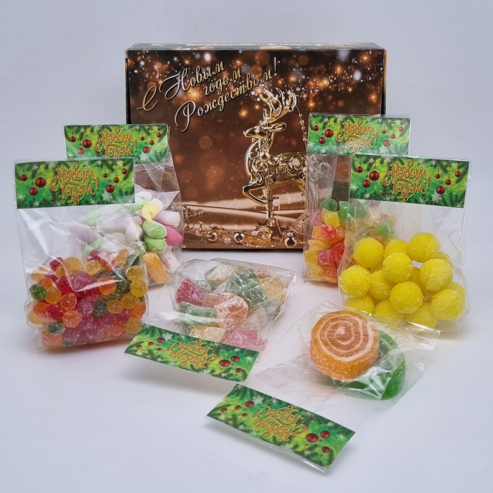 Набор Праздничный ассорти сладостей 6 видов с новым годом