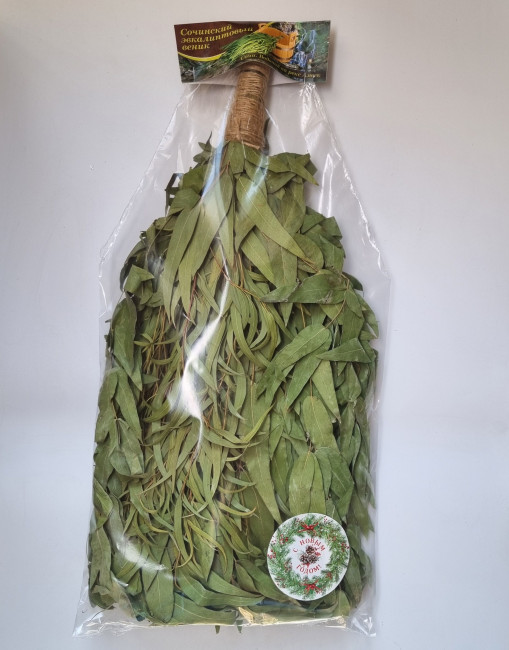 Веник для бани эвкалиптовый с новым годом