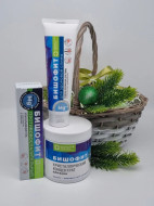 Набор 421 косметика Бишофит 640гр с новым годом