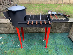 Разборный мангал - печь на 8л комплект №5