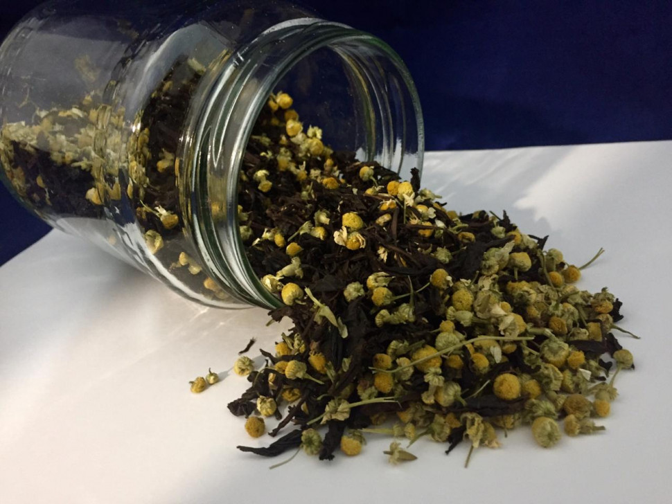 Чёрный чай с ромашкой 1кг