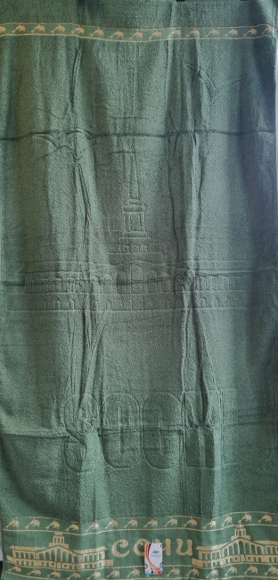 Аксессуар пляжный "Сочи" зеленое 70/140