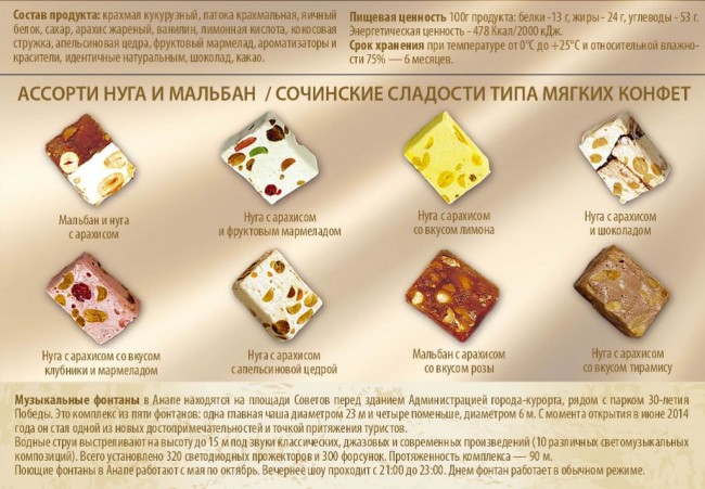 Набор 579 с 23 февраля сладости нуга и мальбан