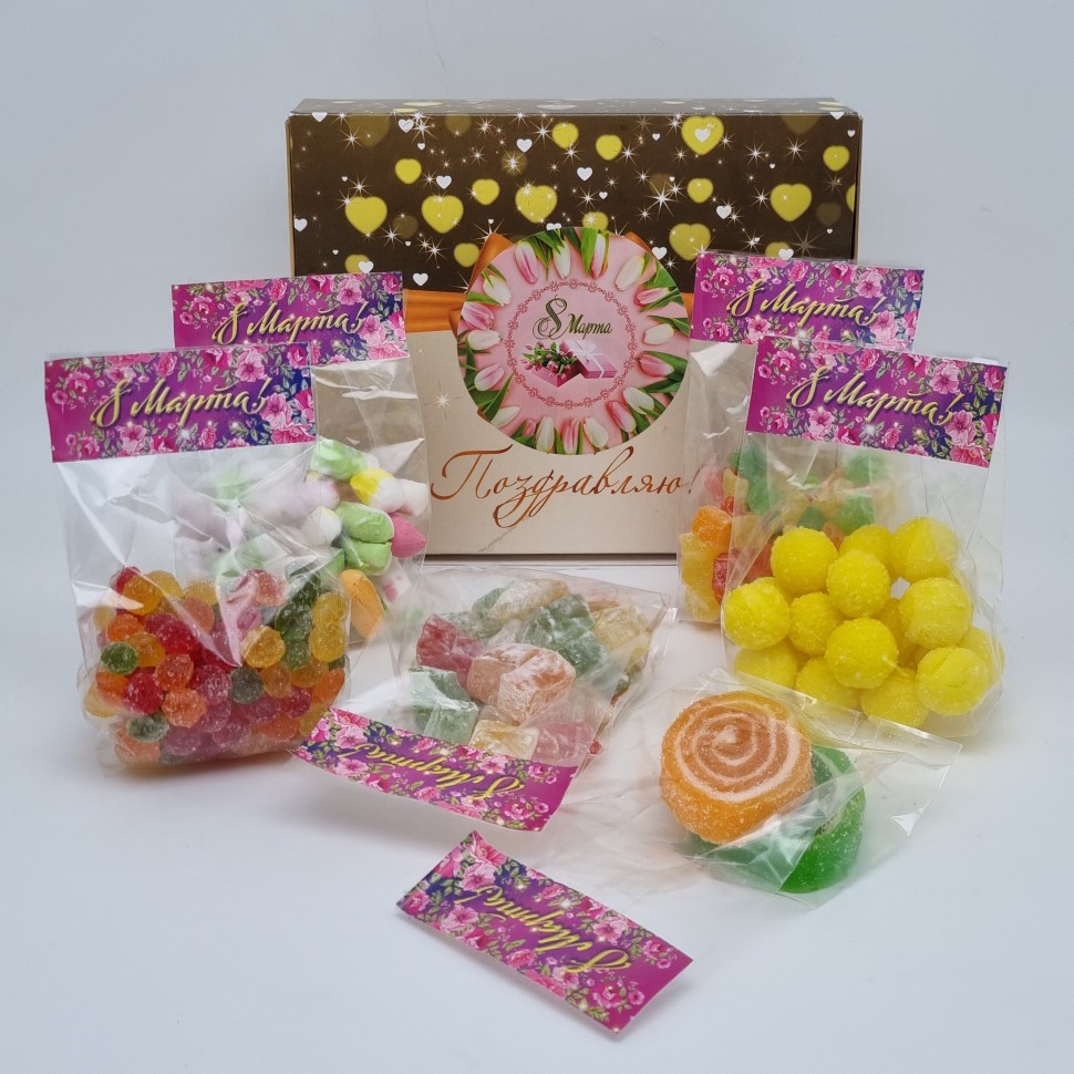 Набор Праздничный ассорти сладостей 6 видов с 8 марта