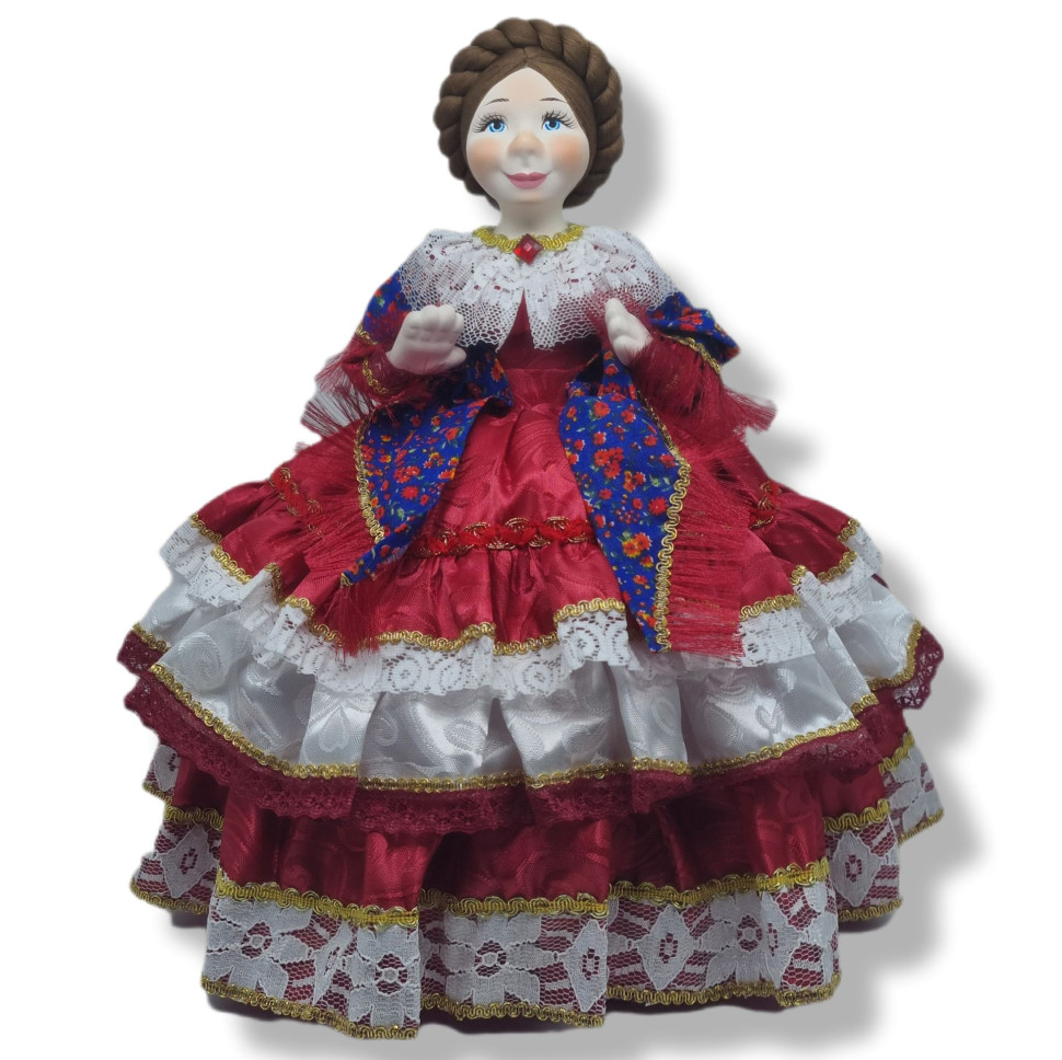 Грелка на чайник или самовар "Кукла Роза" диаметр 60см