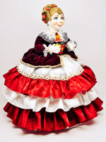 Грелка на чайник или самовар "Кукла Роза" диаметр 60см