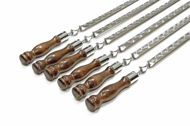 Шампура 5шт с ручкой шар для люля 3х18 40см