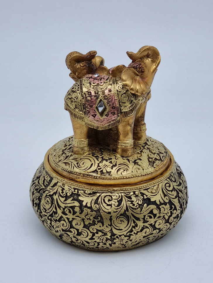 Чай черный ручной сбор 20гр в шкатулке со слоником круглая