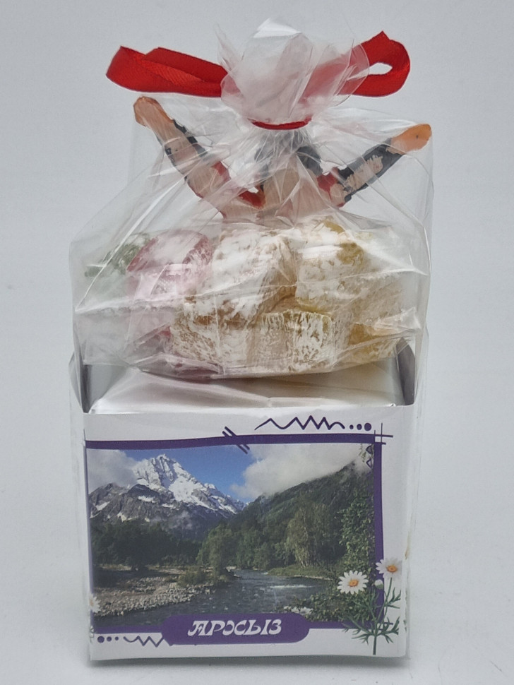 Краснополянский чай "для бани и сауны" 40гр +лукум 50гр Архыз с магнитом