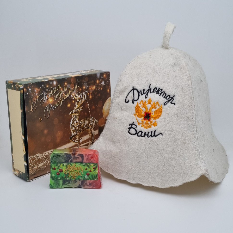 Набор для бани "Директор бани" с новым годом
