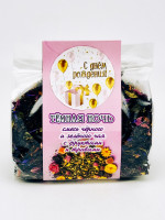 Подарок на день рождения чай черный и зеленый с добавками "Темная ночь" 100гр