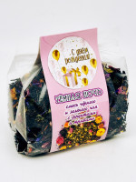 Подарок на день рождения чай черный и зеленый с добавками "Темная ночь" 100гр