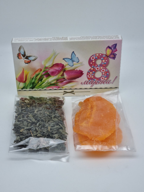 Набор 148 Праздничный чай зеленый и манго с 8 марта