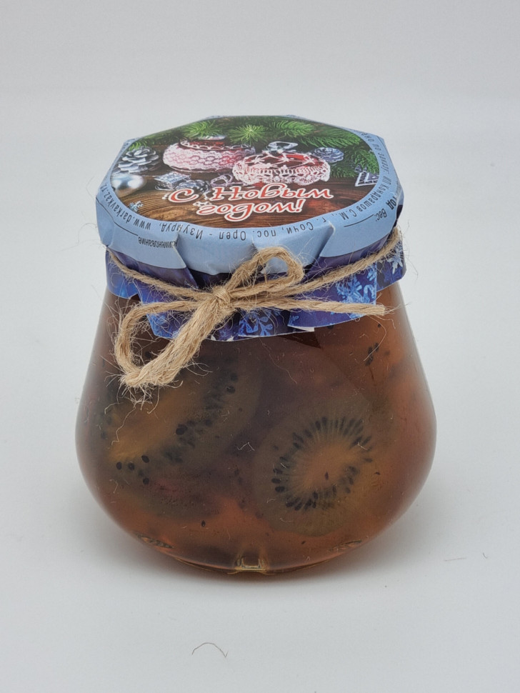 Варенье киви на меду 320гр с новым годом