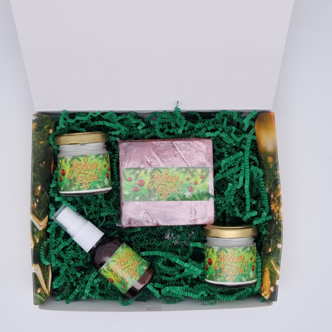 Набор 494 косметика для нежного ухода лаванда с новым годом Набор 494 косметика для нежного ухода лаванда с новым годом