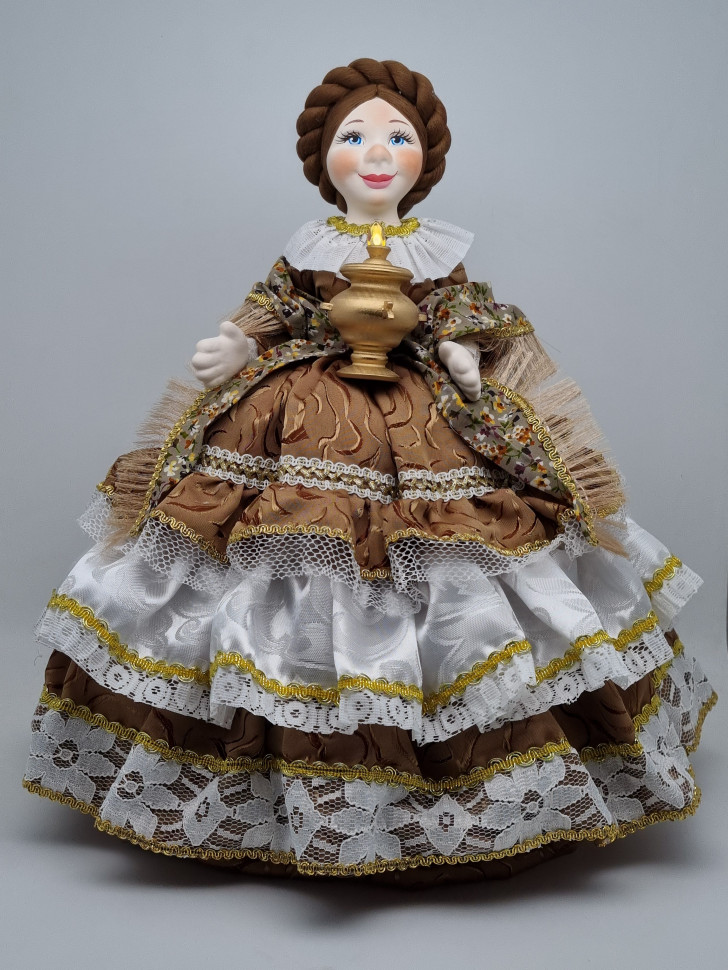 Грелка на чайник или самовар "Кукла Ксения" диаметр 60см